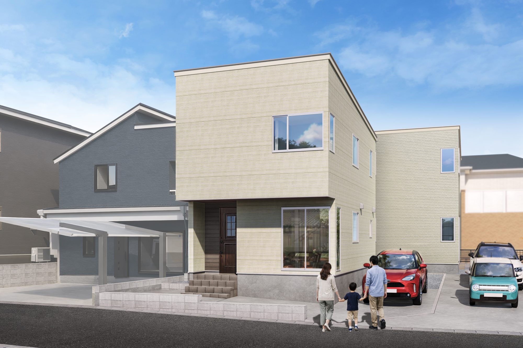 【東谷山4丁目2区画】9月完成予定｜収納部屋にも書斎にも使える＋3帖空間のある家〈詳細近日公開〉