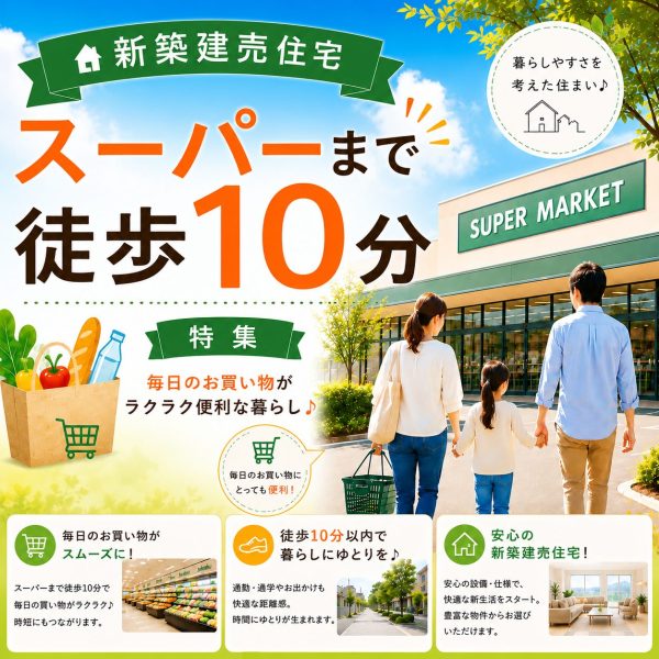 7/20(月)～8/2(日)【スーパーまで徒歩10分圏内　物件特集】